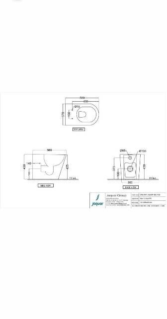 Rimless Back To Wall WC | Model : OPS-WHT-15955P180UFSM