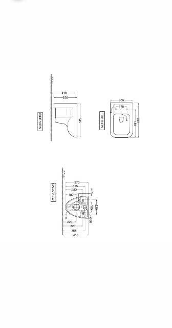 Rimless Wall Hung WC With Inbuilt Jet | Model : FLS-WHT-5953JUFSM