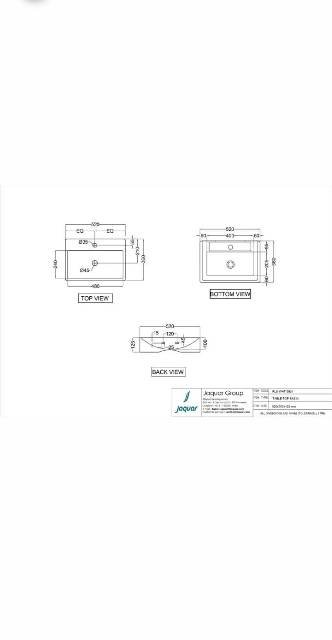 Table Top Basin | Model : FLS-WHT-5931