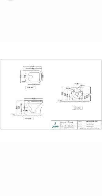 Rimless, Blind Installation Wall Hung WC | Model : DRS-WHT-3795BIUFSM