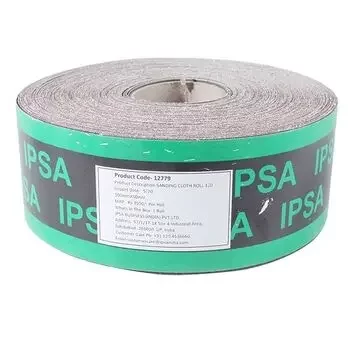 IPSA ABRASIVE CLOTH ROLL 4”X50MTS 120 GRIT IPSA Model: 12779