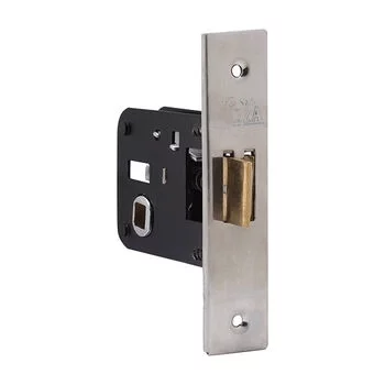 PLAZA PRIED BABY LATCH:- 8 PRIED MORTISE HANDLE + BABY LATCH IN STAINLESS STEEL FINISH LEVER HANDLES PLAZA Model: 8314