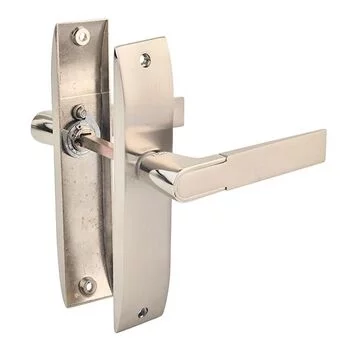 PLAZA PRIED BABY LATCH:- 8 PRIED MORTISE HANDLE + BABY LATCH IN STAINLESS STEEL FINISH LEVER HANDLES PLAZA Model: 8314