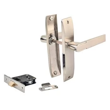 PLAZA PRIED BABY LATCH:- 8 PRIED MORTISE HANDLE + BABY LATCH IN STAINLESS STEEL FINISH LEVER HANDLES PLAZA Model: 8314