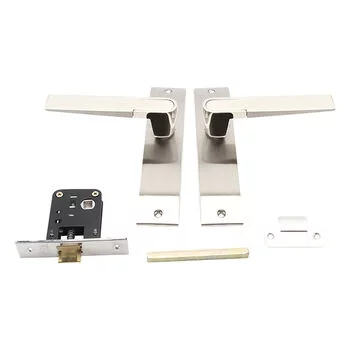 PLAZA PRIED BABY LATCH:- 8 PRIED MORTISE HANDLE + BABY LATCH IN STAINLESS STEEL FINISH LEVER HANDLES PLAZA Model: 8314