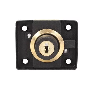 PLAZA MULITIPUROSE LOCK IRON IN BLACK FINISH PLAZA Model: 5235