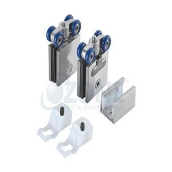 OZONE SLIDING SYSTEM SET W/O TRACK FOR SINGLE FRAMELESS DOOR OF 60KG OZ-ESL-GL- 11-60, St OZONE Model: OZ-ESL-GL- 11-60, STD, STD