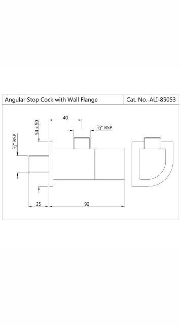 Angular Stop Cock | Model : ALI-BLM-85053