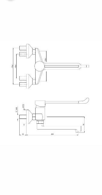 Surgical Purpose Elbow Action Sink Mixer | Model : FLR-CHR-5166