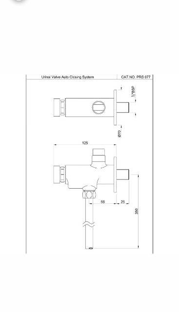 Urinal Valve Auto Closing System | Model : PRS-CHR-077