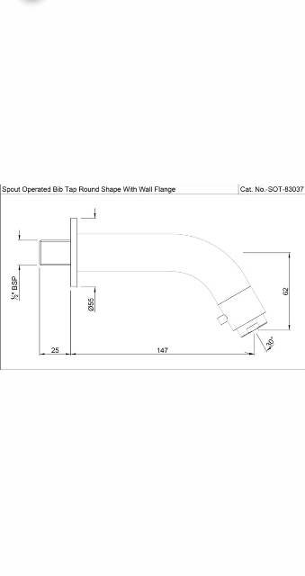 Spout Operated Pillar Tap | Model : SOT-CHR-83037