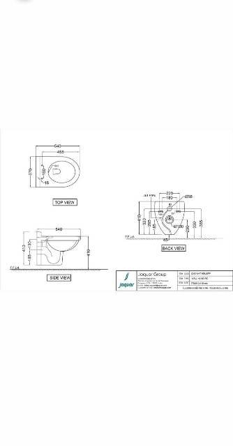 Wall Hung WC With In Built Jet | Model : CNS-WHT-959JSPP