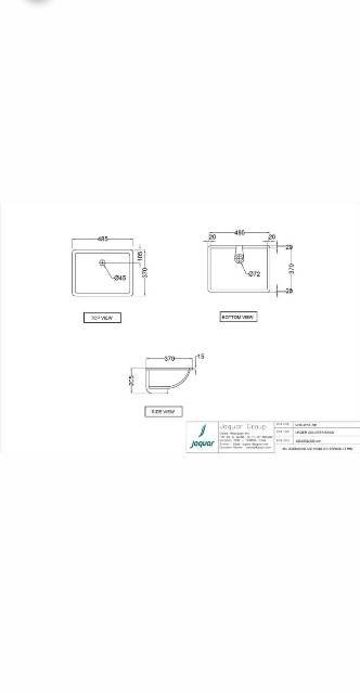 Under Counter Basin | Model : CNS-WHT-701