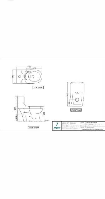 Single Piece WC | Model : CNS-WHT-851P180SPP