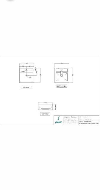 Table Top Basin | Model : CNS-WHT-905