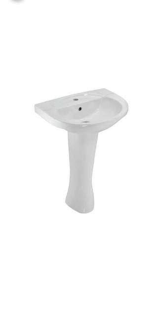 Wall Hung Basin With Full Pedestal | Model : CNS-WHT-811 + CNS-WHT-303