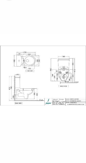 Rimless Bowl With Cistern | Model : CNS-WHT-353SPPSMZ