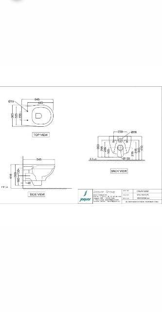 Wall Hung WC | Model : CNS-WHT-961UF