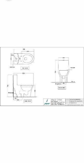 Rimless Single Piece WC | Model : CNS-WHT-853S300SPPSM