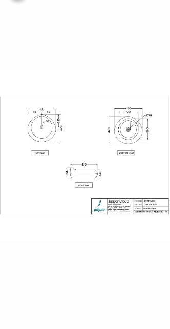 Table Top Basin | Model : JDS-WHT-25903