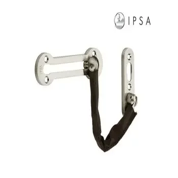 IPSA PREMIUM STEEL DOOR CHAIN WITH LEATHER -DH01 STAINLESS STEEL IPSA Model: 4498