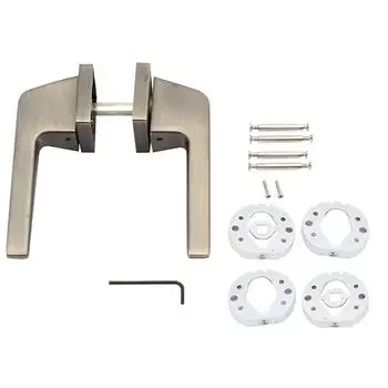 IPSA SMOKE MORTISE HANDLE ON ROSE IN MAB FINISH IPSA Model: 16552