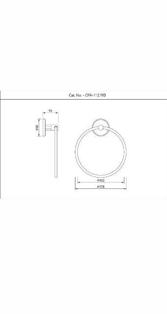 Towel Ring Round | Model : CPA-CHR-1121RD