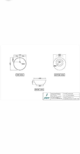 Table Top Basin | Model : JDS-WHT-25905