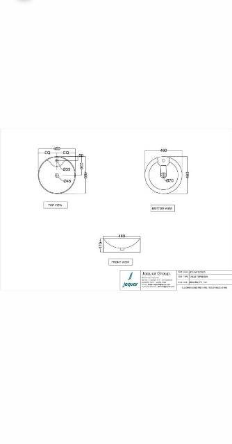 Table Top Basin | Model : JDS-WHT-25935