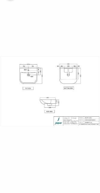 Semi Recessed Basin | Model : JDS-WHT-25503