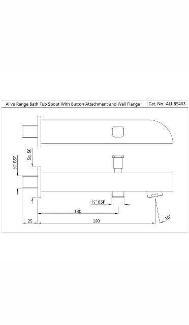 Alive Bath Tub Spout | Model : SPJ-CHR-85463
