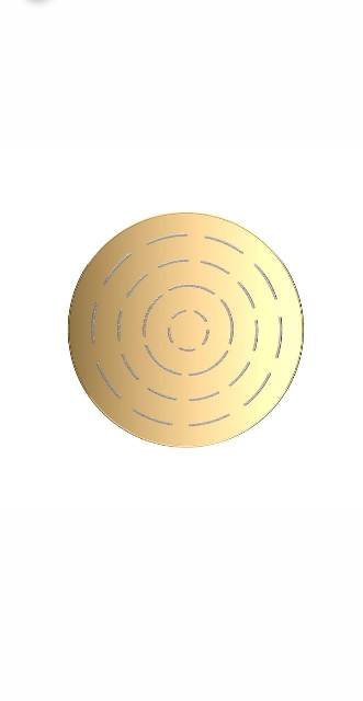 Maze Overhead Shower 240mm Round Shape Single Flow | Model : OHS-GLD-1623