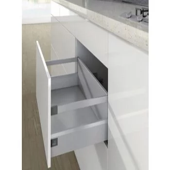 HETTICH ARCITECH SILVER 500MM POT & PAN WITH RAILING, HEIGHT 186MM, 40KG DRAWER BOX SYSTEMS HETTICH Model: 9243155