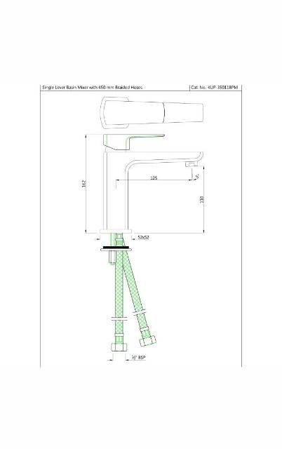 Single Lever Basin Mixer | Model : KUP-WHM-35011BPM