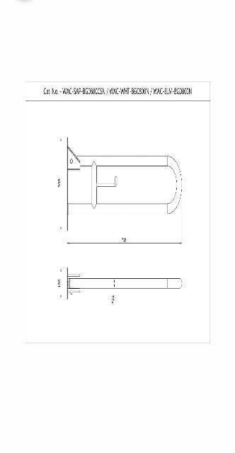 Grab Bar | Model : WAC-WHT-BG0800N