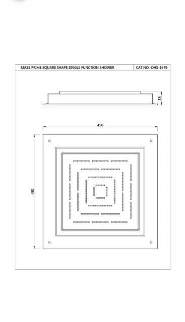 Maze Prime Square Shape | Model : OHS-GDS-1679