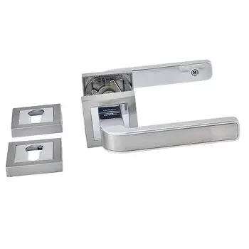 QUBA ELEGANT COMBO WITH ROSE 10MM Q-428-ORKK-SS/CP LEVER HANDLES QUBA Model: Q-428-ORKK-SS/CP