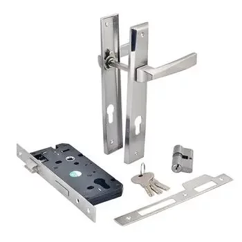 QUBA ELEGANT COMBO WITH BACK PLATE Q-445-10KK-SS/CP LEVER HANDLES QUBA | Model: Q-445-10KK-SS/CP