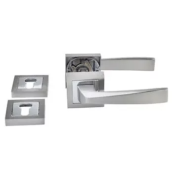 QUBA ELEGANT COMBO WITH ROSE Q-445-ORKK-SS/CP LEVER HANDLES QUBA Model: Q-445-ORKK-SS/CP