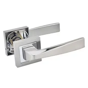 QUBA ELEGANT COMBO WITH ROSE Q-445-ORKK-SS/CP LEVER HANDLES QUBA Model: Q-445-ORKK-SS/CP