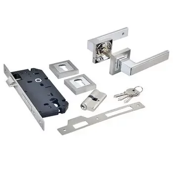 QUBA ELEGANT COMBO WITH ROSE Q-410-ORKK-SS/CP LEVER HANDLES QUBA | Model: Q-410-ORKK-SS/CP