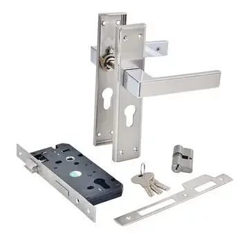 QUBA ELEGANT COMBO WITH BACK PLATE Q-410-08KK-SS/CP LEVER HANDLES QUBA | Model: Q-410-08KK-SS/CP