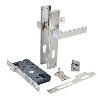 QUBA ELEGANT COMBO WITH BACK PLATE Q-410-10KK-SS/CP LEVER HANDLES QUBA | Model: Q-410-10KK-SS/CP