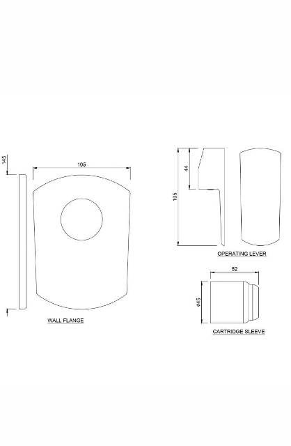 Single Lever Exposed Parts Kit Of Deusch Mixer | Model : KUP-GDS-35227KPM