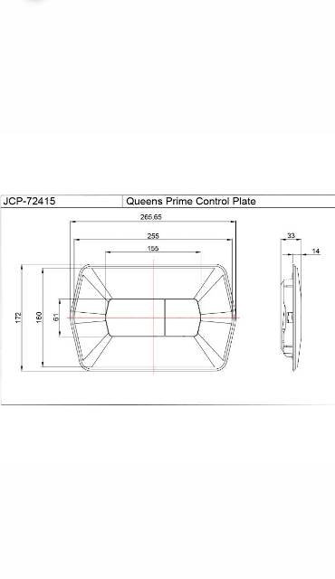 Control Plate Queens Prime | Model : JCP-BCH-72415