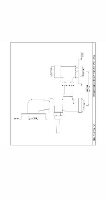 Flush Valve Complete | Model : FLV-CHR-1015