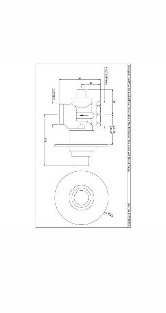Metropole Flush Valve Dual Flow 40mm Size | Model : FLV-CHR-1089NG