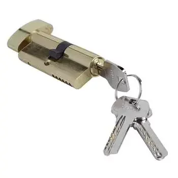 ARCHIS 70 MM KEY & KNOB CYLINDER (PB FINISH) ARCHIS Model: 70-KXL-PB/DK