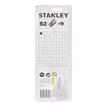 STANLEY 9 PC LONG SPHERIC-HEAD HEX KEY SET STANLEY Model: STMT94162-8