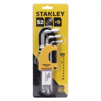 STANLEY 9 PC LONG SPHERIC-HEAD HEX KEY SET STANLEY Model: STMT94162-8